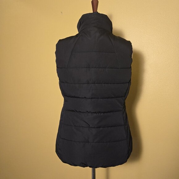 Calvin Klein PERFORMANCE Zip Up Black Quilted Vest Size Medium Security EUC - Picture 3 of 9